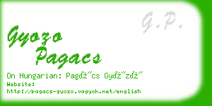 gyozo pagacs business card